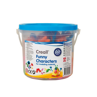 Creall | Modelling Funny Characters Lustige Körperteile Plastik-Steckteile für Knete und Modelliermasse, Abwaschbar