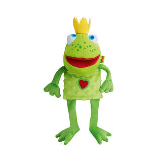 HABA  | Handpuppe Froschkönig - Kuschelweiche Handpuppe für Puppentheater
