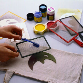 ABIG | Spritzsieb Kreativwerkzeug für Farbspritztechniken rechteckig & rund - Racher