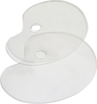 Honsell | Farbpaletten Acrylglas oval - für Farben und Mischtechniken