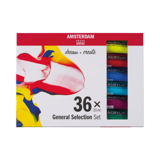 Amsterdam | Acrylic Acrylfarben Set 36 × 20 ml hochpigmentiert & lichtecht - Racher