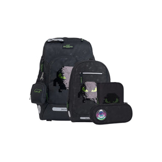 Beckmann | Schulrucksack-Set Active Air FLX 6-teilig - Pixel - Racher