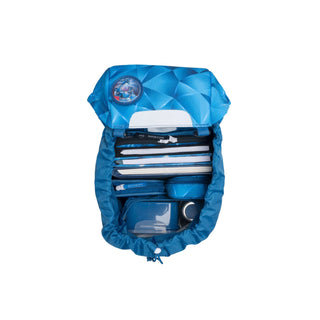 Beckmann | Schulrucksack-Set Classic 6-teilig - Blue Lightning - Racher