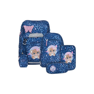 Beckmann | Schulrucksack-Set Classic 6-teilig - Cheetah - Racher
