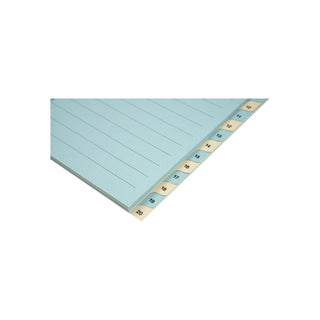 Biella | Ordner-Register Vollformat A4 blau/gelb mit Indexdruck, 20-teilig nummeriert - Racher