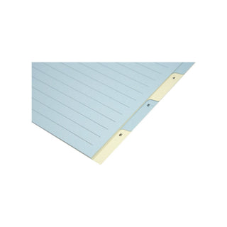 Biella | Ordner-Register Vollformat A4 blau/gelb mit Indexdruck, 6-teilig nummeriert - Racher
