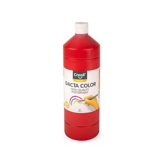 Creall | Dacta Color Plakatfarbe 1L Flasche Wasserbasiert, Mischbar & wasserverdünnbar - Racher
