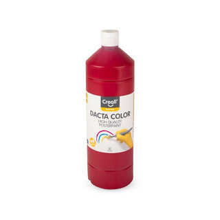 Creall | Dacta Color Plakatfarbe 1L Flasche Wasserbasiert, Mischbar & wasserverdünnbar - Racher