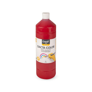 Creall | Dacta Color Plakatfarbe 1L Flasche Wasserbasiert, Mischbar & wasserverdünnbar - Racher