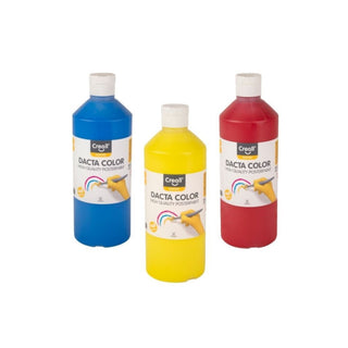 Creall | Dacta Color Plakatfarbe 500ml Flasche Wasserbasiert, Mischbar & wasserverdünnbar - Racher