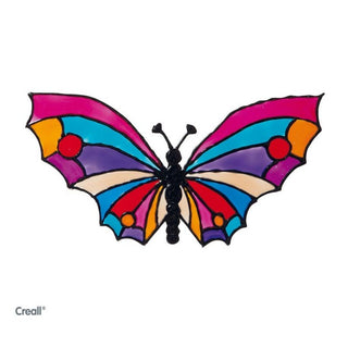 Creall | Fensterfarbe 500ml Flasche Abwaschbar Wasserbasiert & Transparent auftrocknend - Racher