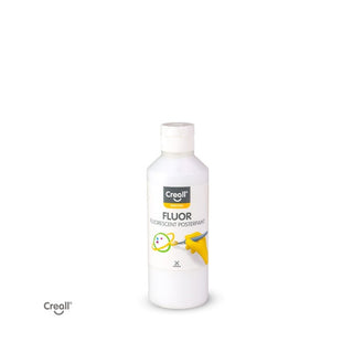 Creall | Fluor Plakatfarbe Fluoreszierend 250ml Wasserbasiert, neon-leuchtstark, hohe Deckkraft, misch- & wasserverdünnbar - Racher