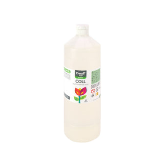 Creall | Glueing Coll Vielseitiger Bastelleim Transparent, Stark haftend & wasserbasiert - Racher