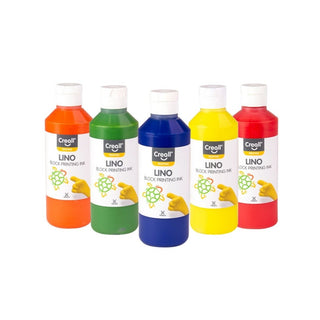 Creall | Linol-Druckfarbe 250ml Wasserbasiert & gebrauchsfertig, hohe Deckkraft, mischbar & vegan - Racher