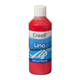 Creall | Linol-Druckfarbe 250ml Wasserbasiert & gebrauchsfertig, hohe Deckkraft, mischbar & vegan - Racher