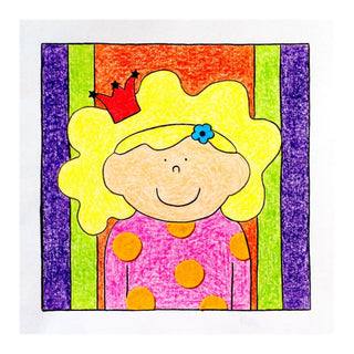 Creall | Maxi Farbstifte Farbstiftbox 12 hochwertige Farbstifte für Kinder, farbintensiv - Racher