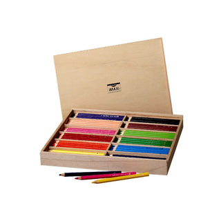 Creall | Maxi Farbstifte Farbstiftbox 12 hochwertige Farbstifte für Kinder, farbintensiv - Racher