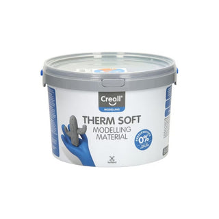 Creall | Modelling Therm Soft Modelliermasse auf Kunststoffbasis Weich & leicht formbar, Ofenhärtend - Racher