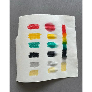 Creall | Silky Malstifte 3-in-1 Funktion Wachsmalstift 12-Set Bruchsicher & vielseitig - Racher