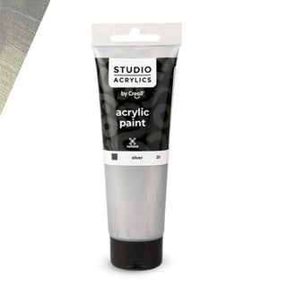 Creall | Studio Acrylics Acrylfarbe 120ml Tube Wasserbasiert, schnell trocknend, Wasserfest, Mischbar - Racher