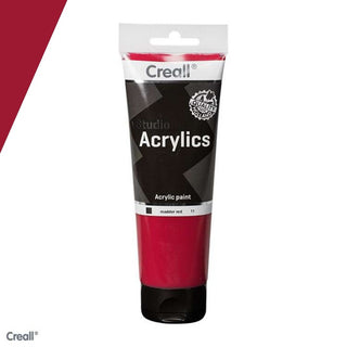 Creall | Studio Acrylics Acrylfarbe 250ml Tube Wasserbasiert, schnell trocknend, Wasserfest & Mischbar - Racher