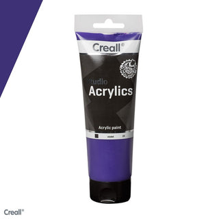 Creall | Studio Acrylics Acrylfarbe 250ml Tube Wasserbasiert, schnell trocknend, Wasserfest & Mischbar - Racher