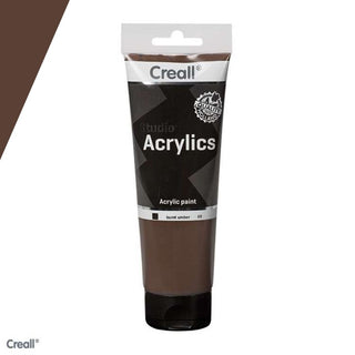 Creall | Studio Acrylics Acrylfarbe 250ml Tube Wasserbasiert, schnell trocknend, Wasserfest & Mischbar - Racher