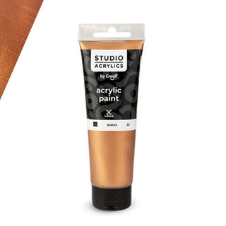 Creall | Studio Acrylics Acrylfarbe 250ml Tube Wasserbasiert, schnell trocknend, Wasserfest & Mischbar - Racher