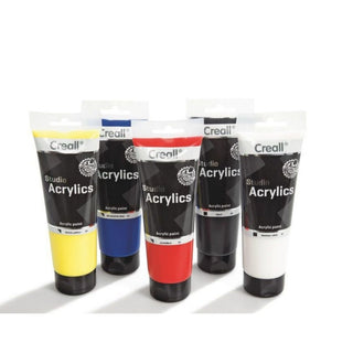 Creall | Studio Acrylics Acrylfarbe 250ml Tube Wasserbasiert, schnell trocknend, Wasserfest & Mischbar - Racher