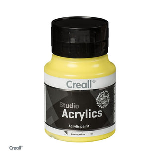 Creall | Studio Acrylics Acrylfarbe 500ml Flasche Wasserbasiert, schnell trocknend, Wasserfest & Mischbar - Racher