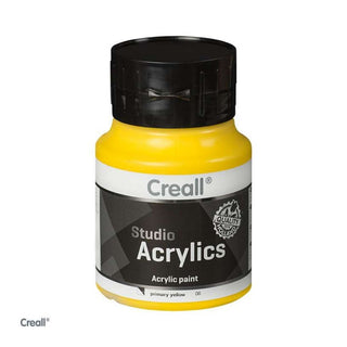 Creall | Studio Acrylics Acrylfarbe 500ml Flasche Wasserbasiert, schnell trocknend, Wasserfest & Mischbar - Racher