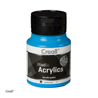 Creall | Studio Acrylics Acrylfarbe 500ml Flasche Wasserbasiert, schnell trocknend, Wasserfest & Mischbar - Racher