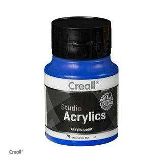 Creall | Studio Acrylics Acrylfarbe 500ml Flasche Wasserbasiert, schnell trocknend, Wasserfest & Mischbar - Racher