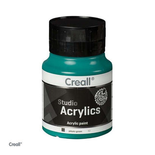 Creall | Studio Acrylics Acrylfarbe 500ml Flasche Wasserbasiert, schnell trocknend, Wasserfest & Mischbar - Racher