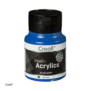 Creall | Studio Acrylics Acrylfarbe 500ml Flasche Wasserbasiert, schnell trocknend, Wasserfest & Mischbar - Racher
