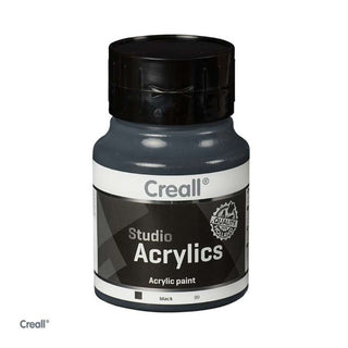 Creall | Studio Acrylics Acrylfarbe 500ml Flasche Wasserbasiert, schnell trocknend, Wasserfest & Mischbar - Racher