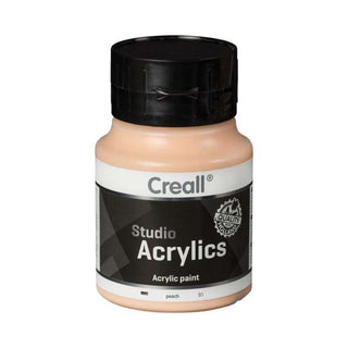 Creall | Studio Acrylics Acrylfarbe 500ml Flasche Wasserbasiert, schnell trocknend, Wasserfest & Mischbar - Racher