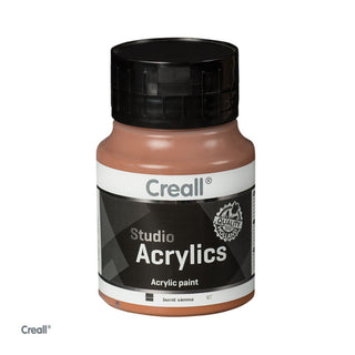 Creall | Studio Acrylics Acrylfarbe 500ml Flasche Wasserbasiert, schnell trocknend, Wasserfest & Mischbar - Racher
