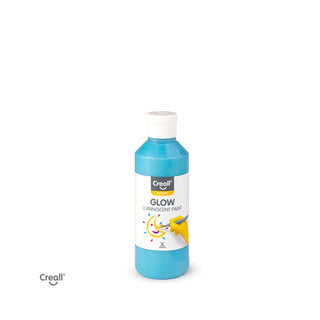 Creall | Glow Nachtleuchtfarbe 250ml Wasserfest, Hohe Deckkraft, Leuchtet im Dunkeln