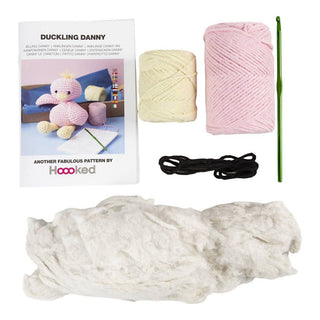 Creativ Company | Amigurumi Entchen Häkelset DIY Baumwolle hellpink hellgelb - Racher