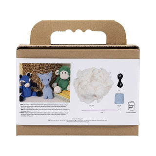 Creativ Company | Amigurumi Giraffe Häkelset DIY Baumwolle hellblau - Racher
