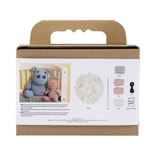 Creativ Company | Amigurumi Honigbiene Häkelset DIY Baumwolle Pastellfarben - Racher