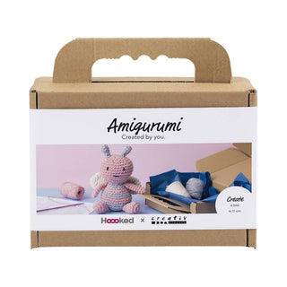Creativ Company | Amigurumi Honigbiene Häkelset DIY Baumwolle Pastellfarben - Racher