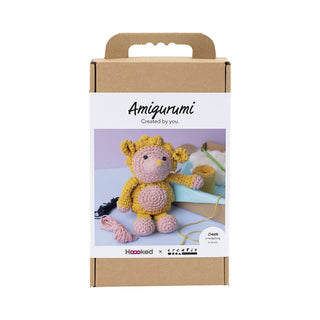 Creativ Company | Amigurumi Igel Häkelset DIY Baumwolle hellrosa warmgelb - Racher