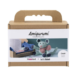 Creativ Company | Amigurumi Maus Häkelset DIY Baumwolle mint - Racher