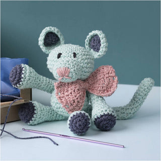 Creativ Company | Amigurumi Maus Häkelset DIY Baumwolle mint - Racher