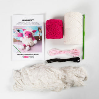 Creativ Company | Amigurumi Schaf Häkelset DIY Baumwolle pink creme - Racher