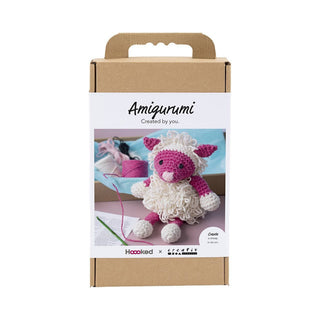 Creativ Company | Amigurumi Schaf Häkelset DIY Baumwolle pink creme - Racher