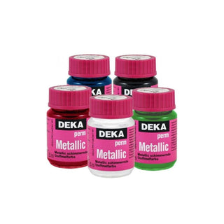 Deka | Perm-Metallic Stoffmalfarbe 25 ml für helle und dunkle Stoffe - Racher