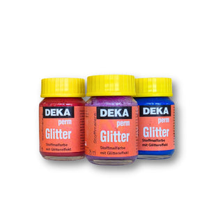 Deka | PermGlitter 25ml  Glitternde Farben für Baumwollstoffe - Racher